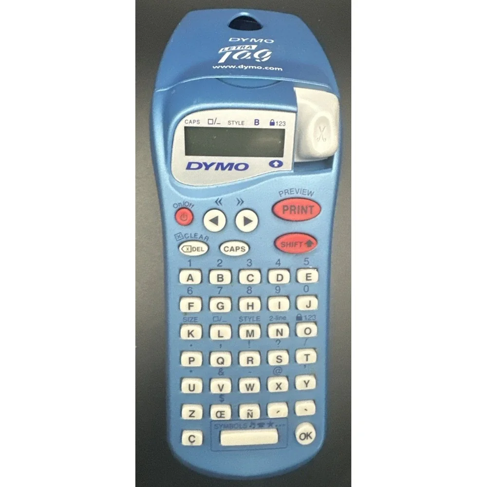 Dymo Letra-Tag Handheld Label Maker Printer- Confirmed Powers Up-No Labels